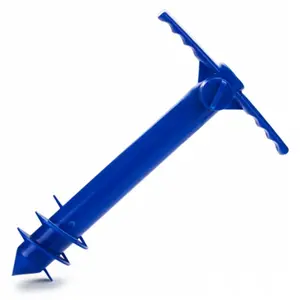 212 MAIN PVC Plastic Beach Umbrella Sand Anchor, Adjustable, Windproof Wide-Blade Outdoor Furniture Accessory