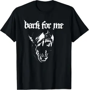 Edgy Streetwear Graphic Tee | Aggressive Dog Barking T-Shirt | Gothic Y2K Style Top | Metal Aesthetic Grunge Shirt