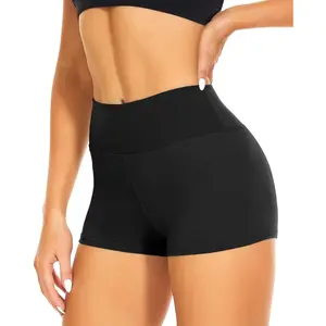 Workout Biker Shorts Women - 3"/5"/8" High Waisted Tummy Control Spandex Booty Volleyball Shorts for Yoga Dance