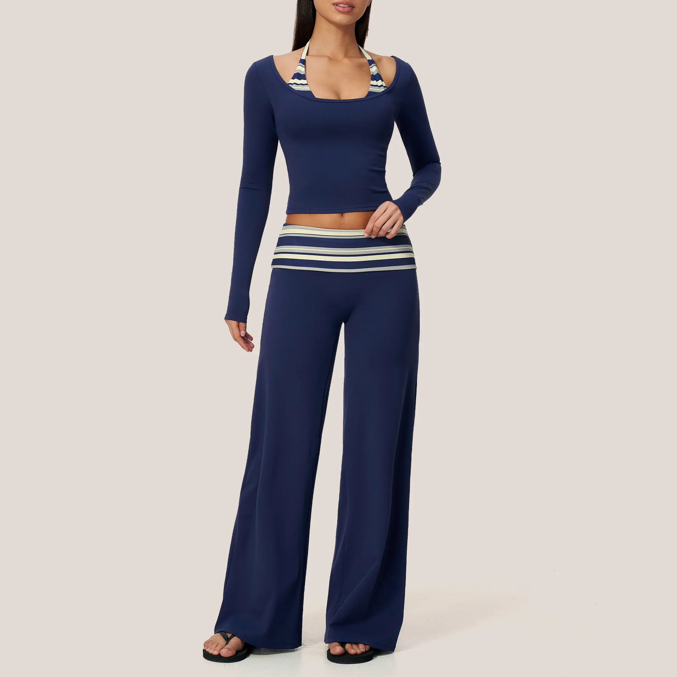 Deep blue stripes