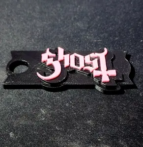 Ghost Logo 40oz Stanley Topper 3D Printed 10mm Straw Durable Eco Friendly PLA Plastic High Resolution Band Symbol Perfect Gift