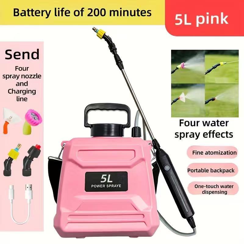 3 Gallon, Upgrade Powerful Electric Sprayer with 34Mist Nozzles,Battery Powered Garden Sprayer Ret