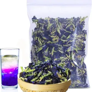 100GRAM ORGANIC USDA BUTTERFLY PEA TEA loose leaf whole petals MAKES UP TO 500 tea cups MADE IN THAILDAND rich dried herbal tea kidney natural blend natural herbal