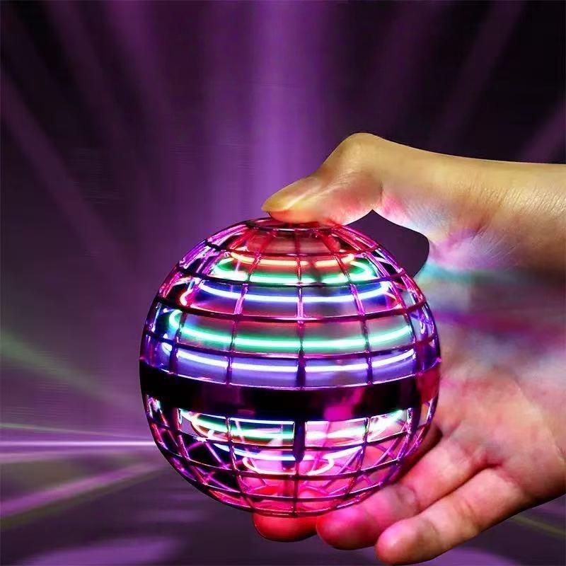 Levitating Flying Ball with Lights - New Year Giftr for Holiday Parties & Celebrations with Vibrant Lights and Unique Design