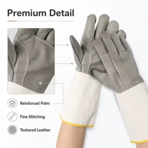 Heavy-Duty Leather Welding Gloves, Adapts to long-hour continuous working conditions