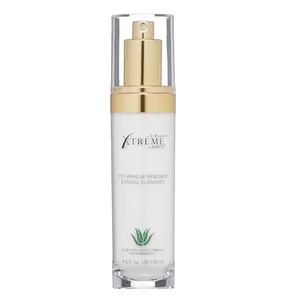 Eye Makeup Remover & Facial Cleanser, Liquid Pump Gentle Face Wash, Lash Extension Safe, with Aloe Vera, Coconut and Botanicals, For All Skin Types