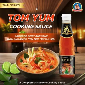 DEK SOM BOON Thai Tom Yum Cooking Sauce 355g (12.52 oz) ซอสต้มยำพร้อมใช้ ตราเด็กสมบูรณ์