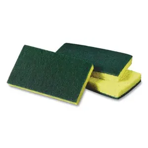 3M 3.6 x 6.1 in. Medium-Duty Scrubbing Sponge, Yellow & Green 3M 3.6 x 6.1 in. Medium-Duty Scrubbing Sponge, Yellow & Green