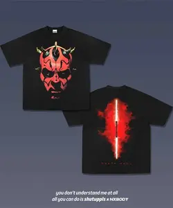 2 Sided DARTH MAUL T-shirt, Vintage Movie Shirt Merch 2026 Graphic T-shirt, Gift For Fan
