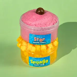 Sponge & Star Duo - OG Slimes 3 oz Block Bead x Ground Pumice Slime Set