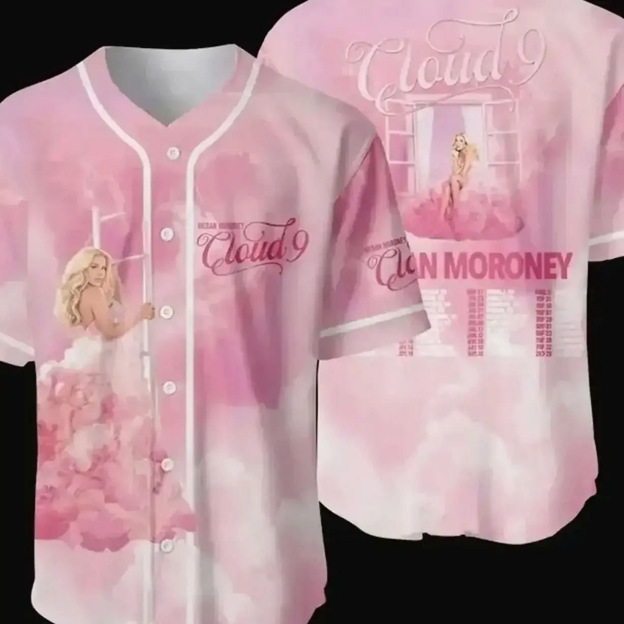 Cloudd 9 Tour Inspired Baseball Jersey, Country Music Concert Button-Up Mesh Jersey, Lightweight Unisex Fan Shirt, Festival Outfit Gift for Country Music Lovers