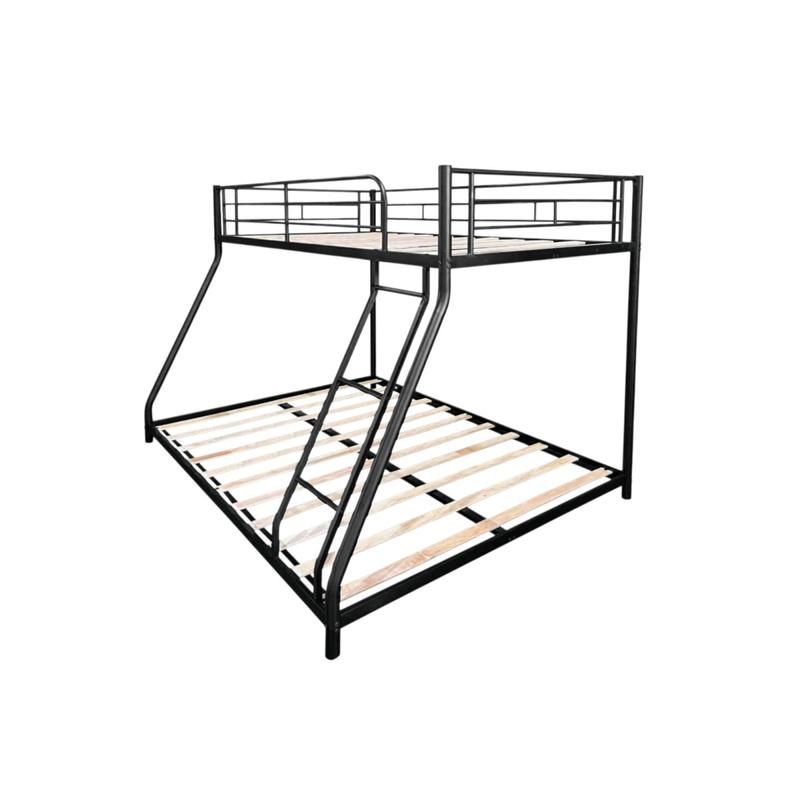 Metal Twin over Full Bunk Bed/ Heavy-duty Sturdy Metal/ Noise Reduced/ Squeak Free/ Wooden Slat/ No Box Spring Needed