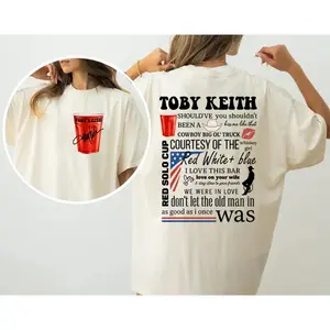 Toby Keith Song & Lyris TShirt, Courtesy of the Red, White and Blue In 4th of July Sweatshirt Hoodie, Gift For Him, Gift For Her