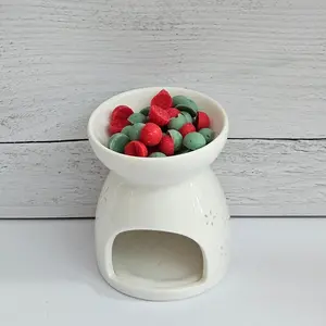 Aroma Dots - Strawberry Fields - Red and Green Round Dots - Wax Melts - Strawberry Scented - Fruit Scent - Home Decor - Home Fragrance - Flameless Candle
