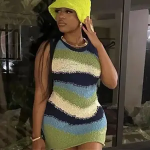 Knitted Patchwork Dress