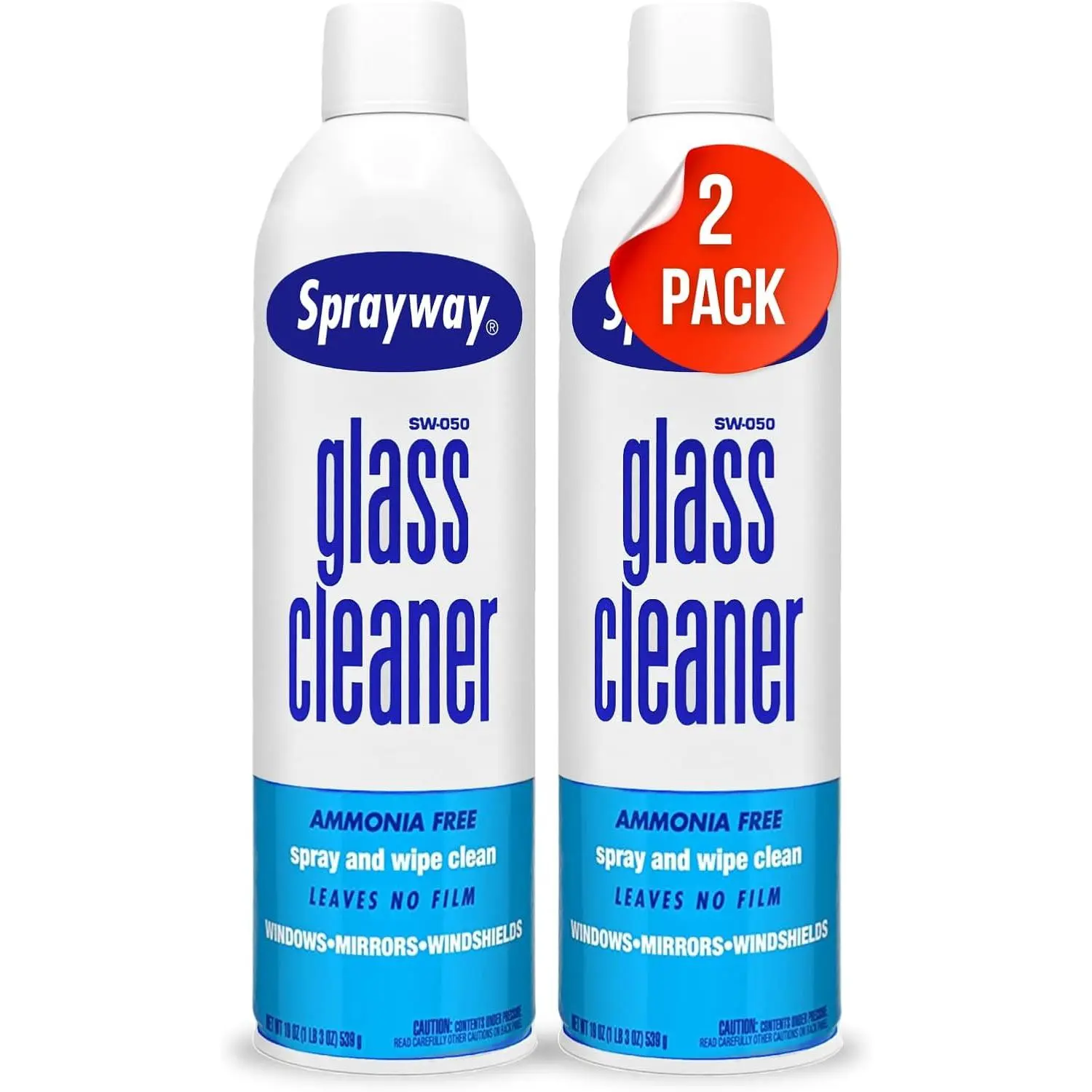 Scented Household Glass Cleaner with Foaming Spray, Fragrance-Infused Streak-Free Shine Formula for Home & Automotive Use, 19 oz (2 Pack)