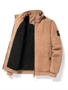 Men's Thick Corduroy Jacket, Warm Winter Coat, Casual Outerwear, Comfortable and Stylish, Perfect for Cold Weather