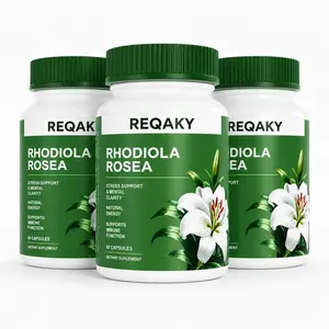Rhodiola Rosea Capsules 500mg - Natural Adaptogen Healthcare Supplement for Stress Support, Mental Focus & Energy - Non-GMO, 60-Count Dietary Supplement