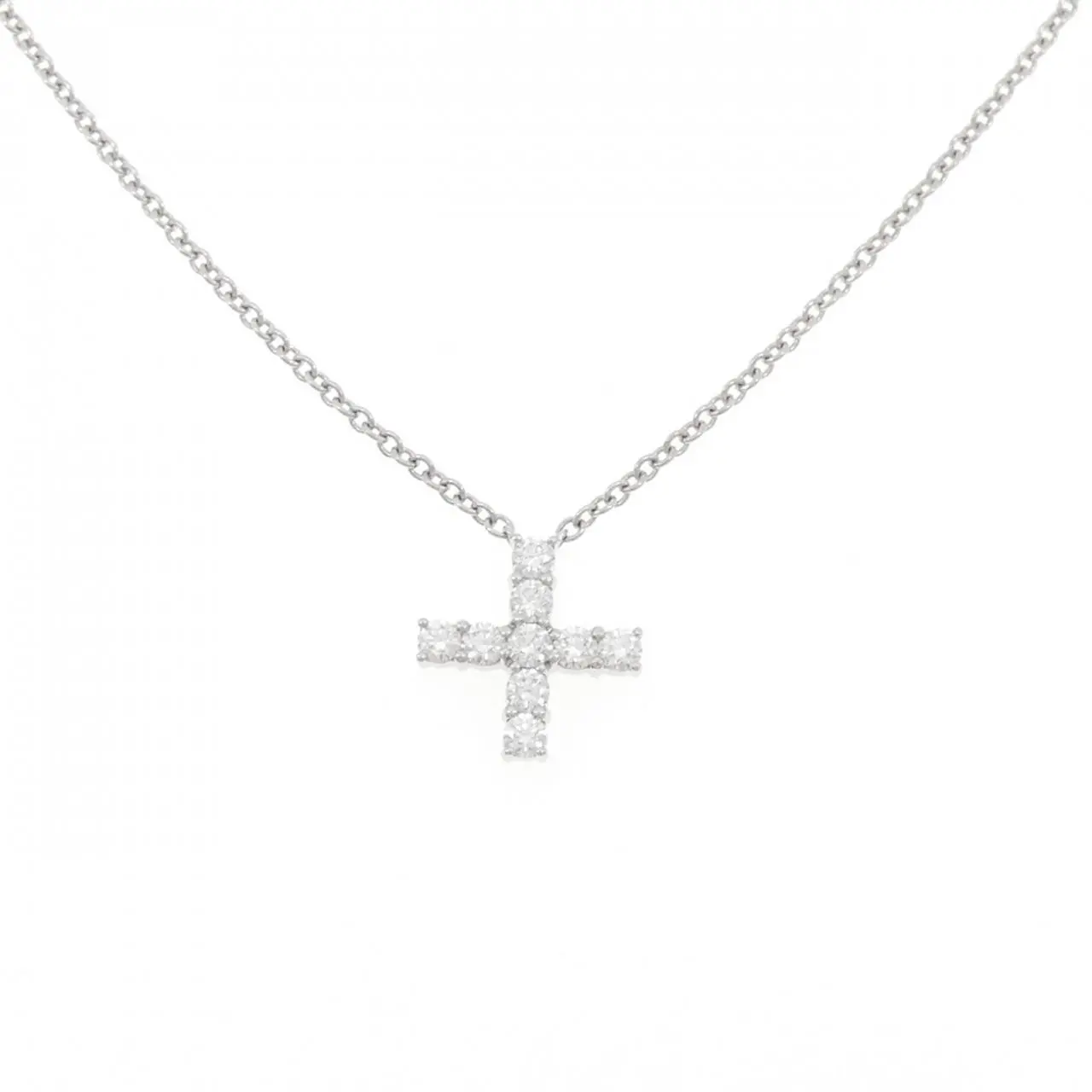 Harry Winston Platinum Diamond Cross Necklace