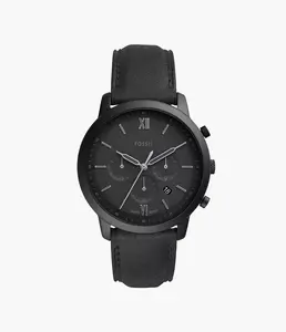 Fossil Men's Neutra Chronograph, Black-Tone Stainless Steel Watch
