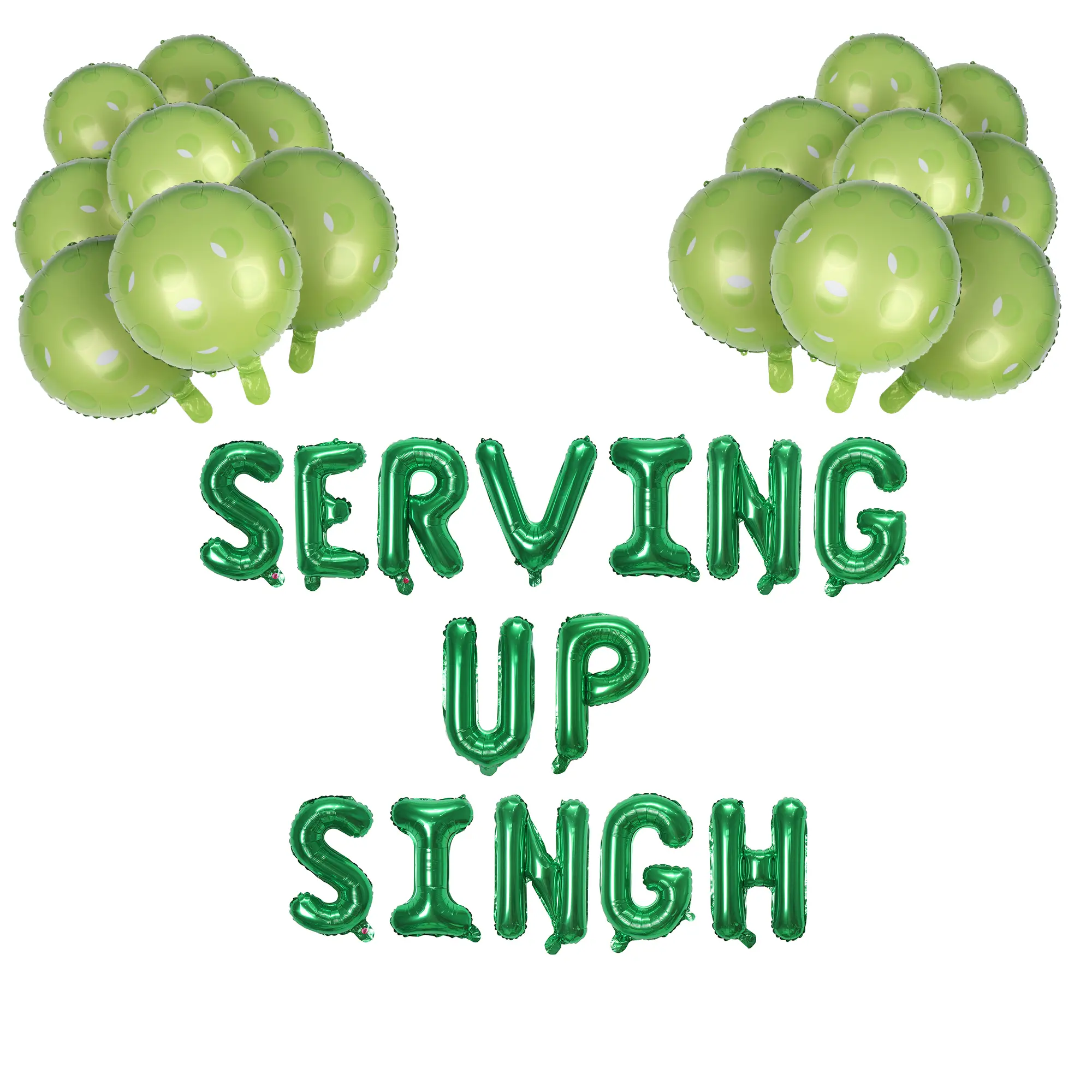 Serving Up Singh Pickleball Tennis theme Bachelorette Decorations | Pickleball Bach Decor Bridal Shower Sports Theme