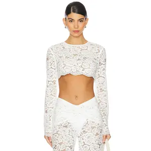 Shani Shemer Ella Crop Top in Cream