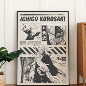 Bleach Ichigo Kurosaki Manga Poster, Bleach Thousand-Year Blood War - The Conflict Anime Posters (NO FRAME)