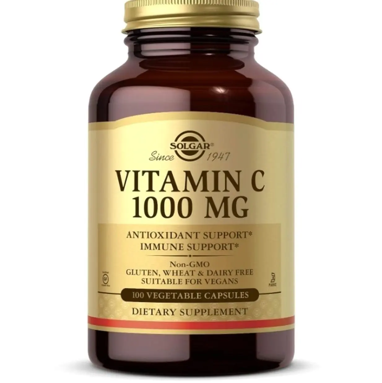 Vitamin C 1000 mg, 100 Vegetable Capsules - Antioxidant & Immune Support - Overall Health - Healthy Skin & Joints - Bioflavonoids Supplement - Non-GMO, Vegan, Gluten Free, Kosher - 100 Servings