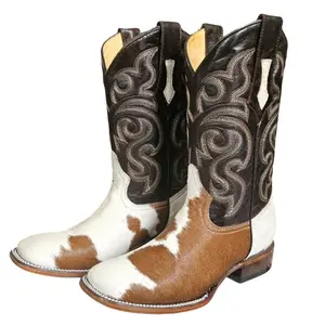 Men's Cowhide Leather Brown Boots