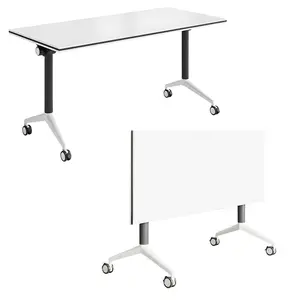 Type Y Training Table with Fire Safety Label - Minimalistic Design Component