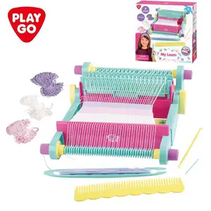 Playgo Knitting Machine Home Multifunctional Creative DIY Handcraft Girl Children Knitting Machine Simulation Toy