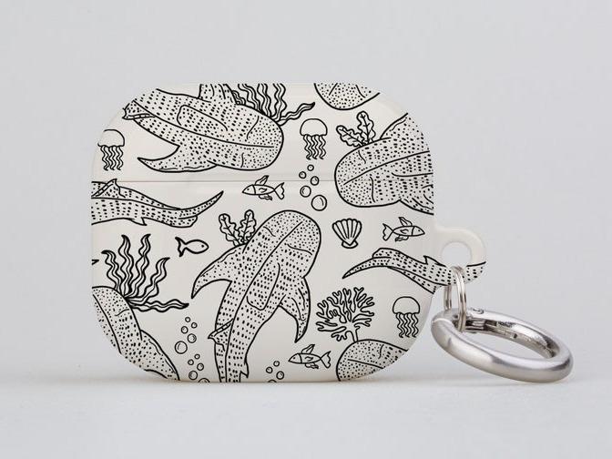 Whale Shark AirPods Case – Coral Reef Protective Cover for AirPods Pro 1/2 & Gen 1/2/3/4