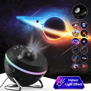 Galaxy Projector Night Light, USB Powered Starry Sky Projector Lamp with 12 Projection Discs, Atmosphere Projector Light For Bedroom Home Decor, Starlight Projector