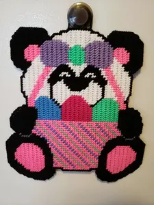 Panda Holding An Easter Basket Door or Wall Hanging