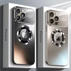 Magnetic Wireless Charging Phone Case, Shock Resistant Hard Frosted Back Cover, Total Protective Camera Lens Protective Case for iPhone 17/16/15/14/13/12ProMax Plus Air, Casing, Unique Iphone Cases