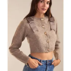 Ivy Cropped Wool Cardigan