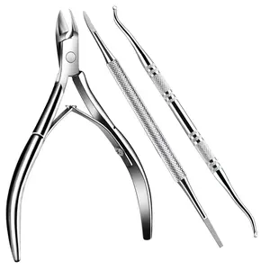 Teenitor Cuticle Trimmer Pedicure Tools for Feet, Ingrown Toenail Removal Kit, Stainless Steel Ingrown Toenail Clippers, Ingrown Toenail File and Lifters, Ingrown Toenail Treatment, Pedicure Kit