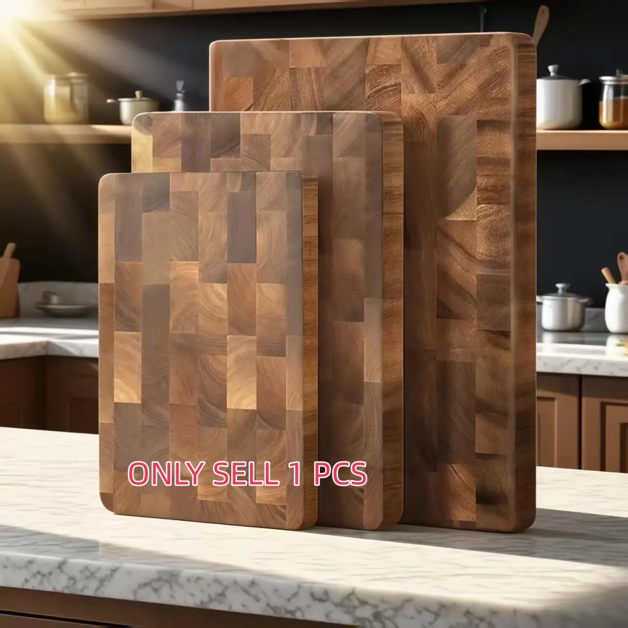 Handmade Grid-Pattern Maple Wood Chopping Board, Durable Kitchen Tool for Sorting and Slicing Meat, Perfect for Home Chefs and as a Gift, Durable Cutting Boards