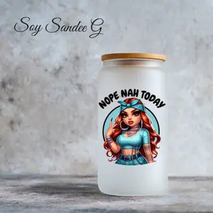 Nope Nah Today - UVDTF Decal for cups/hard surfaces sticker