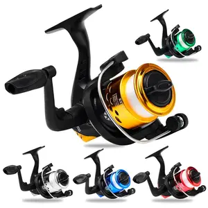 Plastic Fishing Reel with Nylon Line, Small Spinning Reel for Lure Fishing, Sea Fishing Accessories, Single Piece, Durable Design