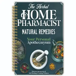 A5 Herbal Learning Plan Handbook, Plant Illustrations, Therapeutic Properties, Magical Uses, Portable Design, Ideal for Herbalists