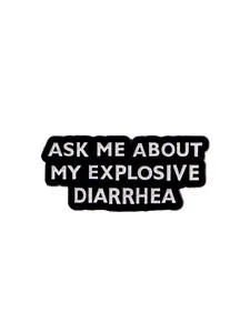 English Short Phrase Brooch Pin, Zinc Alloy Material, Unique Badge, Perfect Gift for Sweaters Skirts Backpacks, All Seasons Wear, Metal Pin