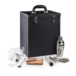 Hamilton Portable Cocktail Bar, (Black)