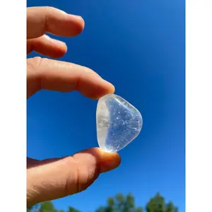 Clear Quartz Crystal Tumbled Stone - Polished Clear Quartz Crystal
