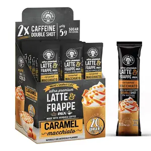 The Frozen Bean Ultra Premium Caramel Macchiato Frappe & Latte Instant Mix (20 Sticks) The Frozen Bean Ultra Premium Caramel Macchiato Frappe & Latte Instant Mix (20 Sticks)