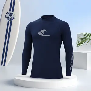 Men's UPF 50+ Long Sleeve Rash Guard Quick Dry Surf Shirt for Swimming & Water Sports Superior Sun Protection Comfortable for Surfing and Swimming