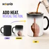 11 Oz Single Heat-Sensitive Magic Color Changing Ceramic Coffee Mug - Washable Drink Cup for Coffee Time, Perfect Father’s Day Gift by Summerwins