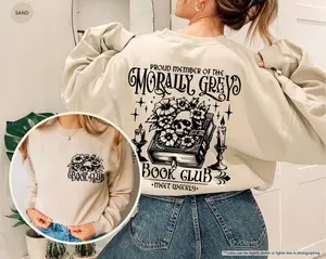 Morally Grey Book Club Sweatshirt, Dark Romance Sweatshirt, Fantasy Reader Sweatshirt, Bookish Hoodie, Bookworm Sweater, Book Lover Gift