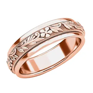 Handmade 925 Sterling Silver Spinner Anxiety Ring for Women Birthday Christmas Gifts for Women