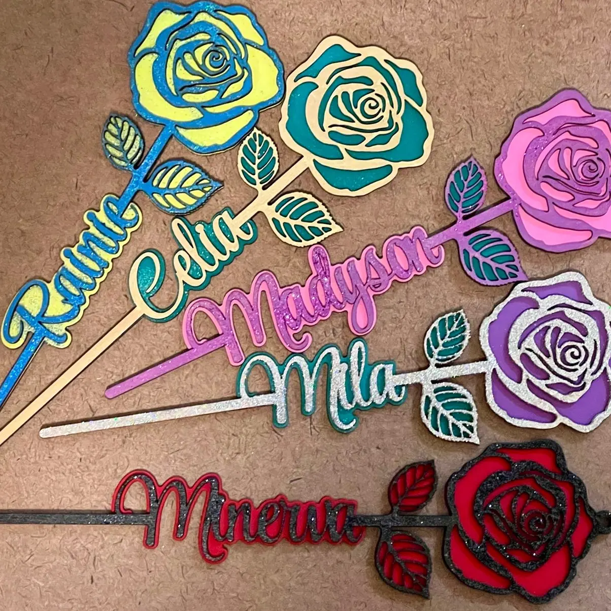 Personalized name  roses